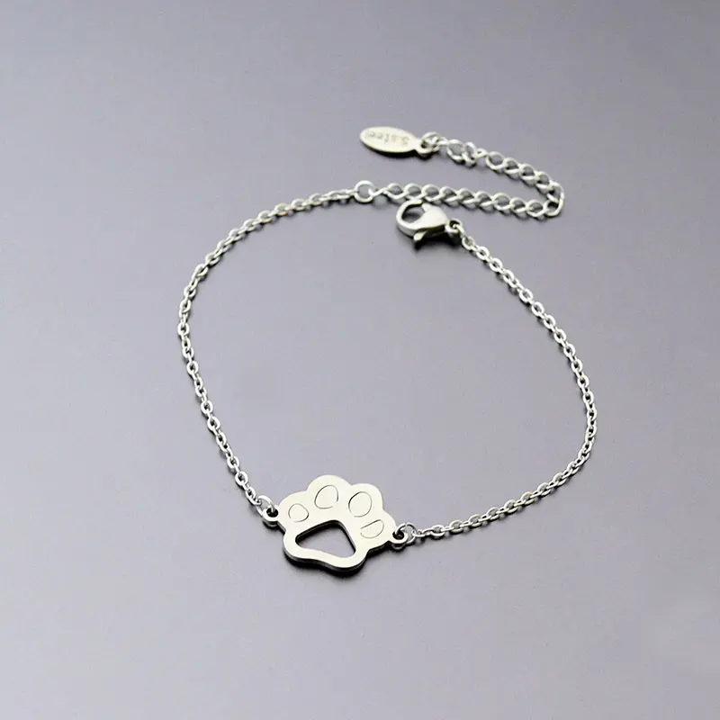 Браслеты дружбы-новый дизайн кошачья лапа браслет из нержавеющей стали на заказ