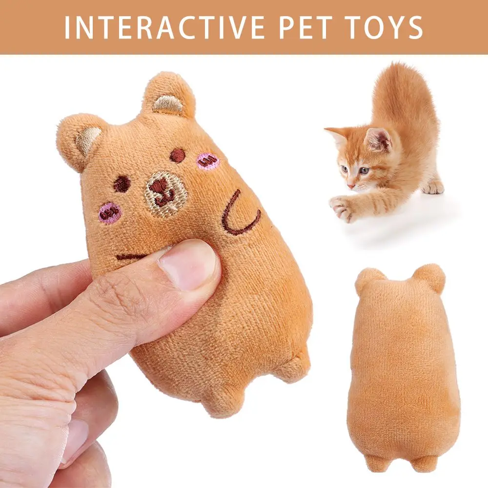 Кошачья мята плюшевая игрушка для кошек интерактивные жевательные игрушки