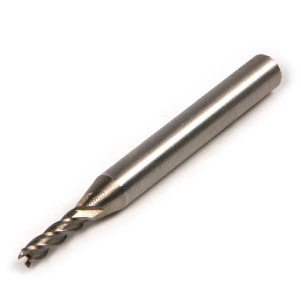 

2pc HSS CNC Straight Shank 4 Flutes 3mm End Mill Milling Cutter for Wood Thin Metal Aluminum Drill Bits 6mm Shank