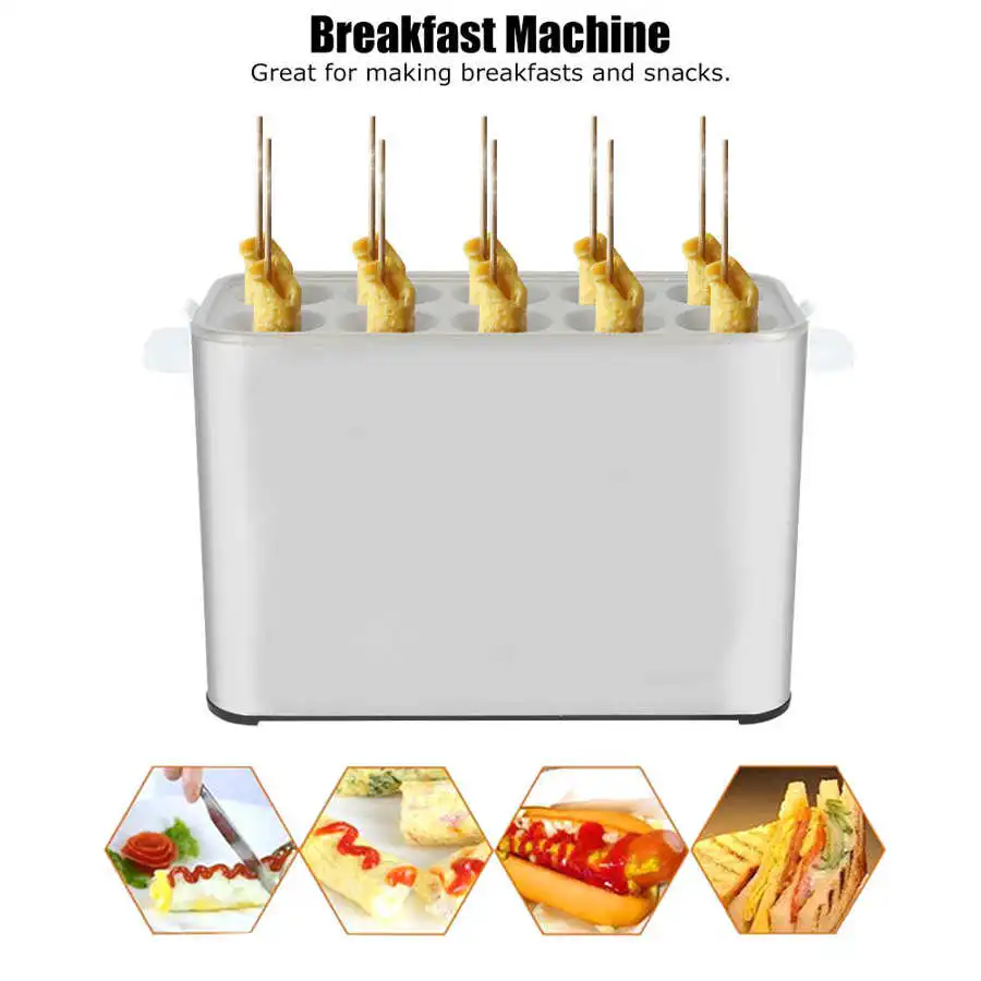 

10 Holes Egg Sausage Machine DIY Automatic Egg Roll Maker Cooking Tool Fast Breakfast Machine Kitchen Appliances AU Plug 220V