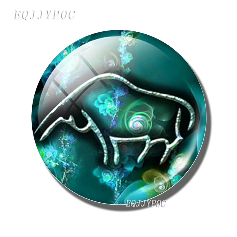 5 шт./компл. 12 созвездий знак зодиака Близнецы Лев Весы рыбы 25 мм бижутерия со