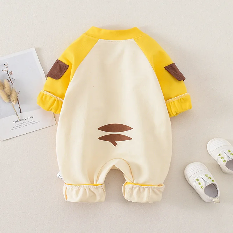 Traje de Pokemon para beb&eacute;, Pelele de Pikachu con dibujos animados de animales, ropa de beb&eacute; Unisex, Mono para Reci&eacute;n Nacido Y592-2