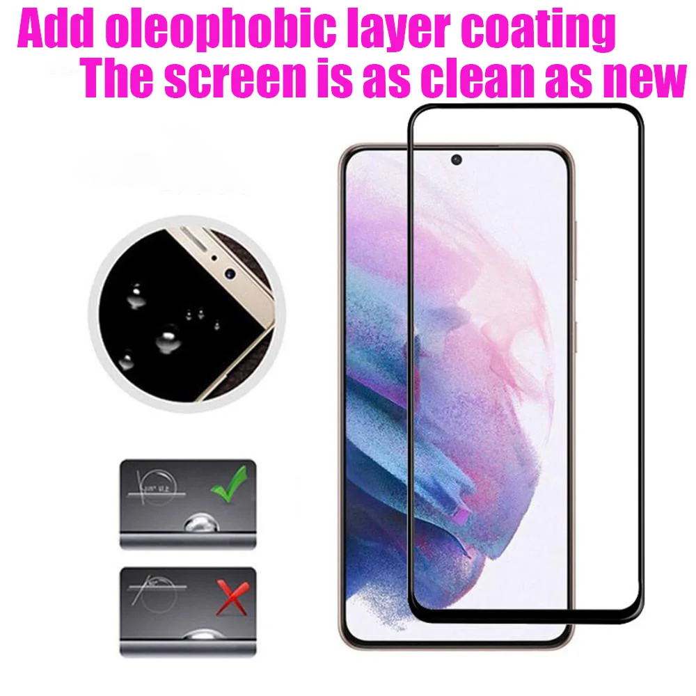 

Tempered Glass For Samsung Galaxy S10 Plus S9 S8 Screen Protector S20 S21 S 9 8 10 E Note 20 21 Ultra 4G 5G Note20 Full Coverage