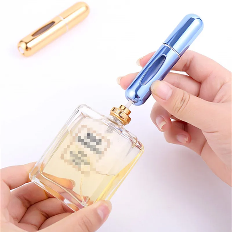 5ML Cosmetic Storage Perfume Bottle Scent Pump Spray Case Cosmetic Containers With Atomizer Travel Cosmetic Storage Accessories