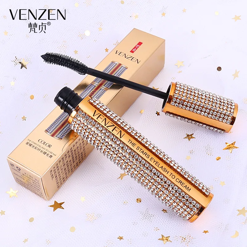 Натуральная тушь для ресниц Venzen Starry Brilliance густая Удлиняющая Водостойкая глаз и |