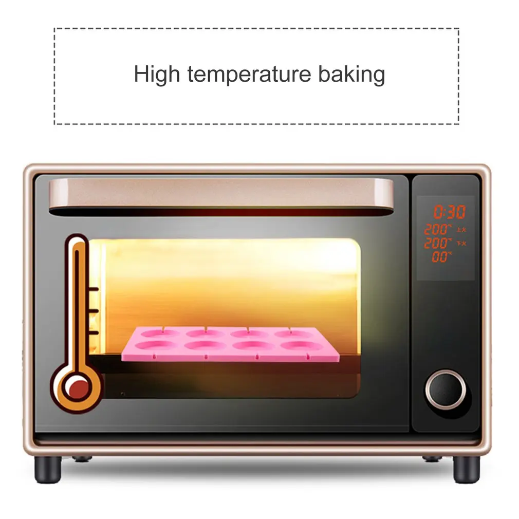 Силиконовая форма с 8 отверстиями круглая для мастики инструменты выпечки торта