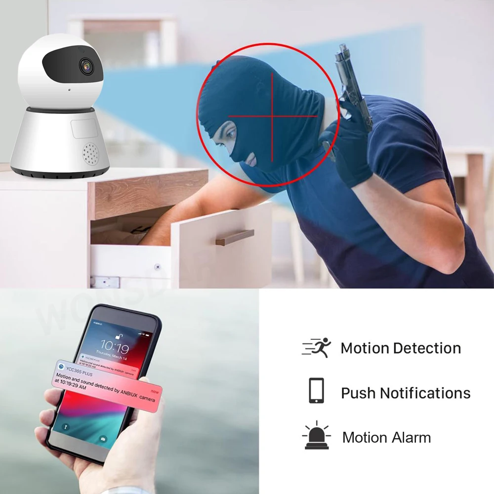 Беспроводная IP камера 1080P 2 Мп HD Wi Fi|Камеры видеонаблюдения| |