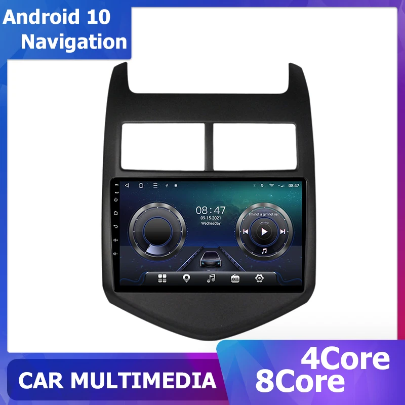 9 дюймовый Android 11 мультимедийный видеоплеер для Chevrolet Aveo Sonic 2011 2012 2013 2014 2015 carplay GPS
