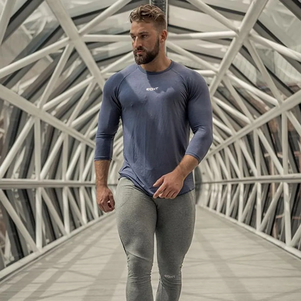 Футболка мужская для спортзала фитнеса бодибилдинга облегающая футболка