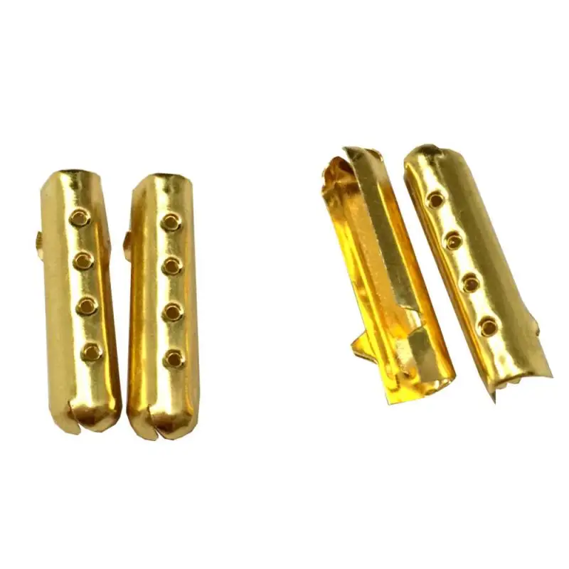 

100pcs Bullet-Shaped Shoelace Metal Tips Round Rope Lock Clips Metal Aglet Ends Es Repair Shoe Lace Tips Replacement
