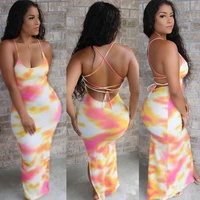 best selling african dresses for women sexy sling exposed dack split skirt nigerian clothes