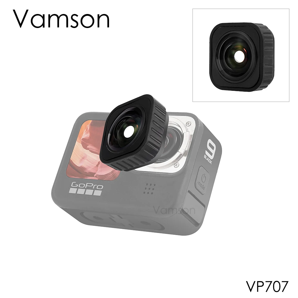 

Vamson for Gopro Hero 10 9 Black Max Lens Mod for Gopro 10 Accessories Protective Len Replacement for Shooting Video Recording