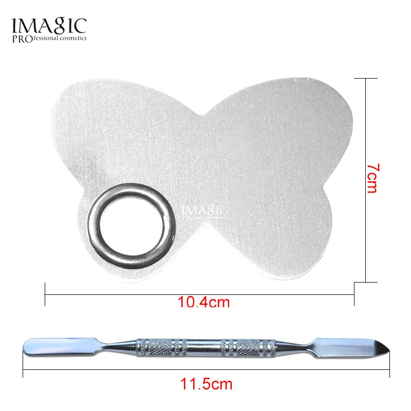 

Professional Stainless Steel Butterfly Shape Makeup Nail Eye Shadow Pigments Cosmetics Palette Cosmetic Tools