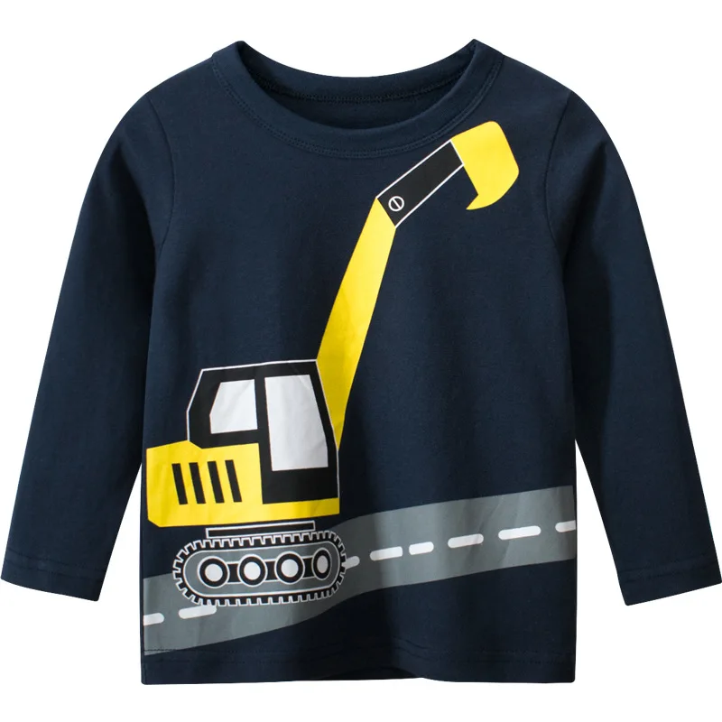 

27kids children's new spring products 2021 men's base shirt children's Long Sleeve T-Shirt Baby Clothes