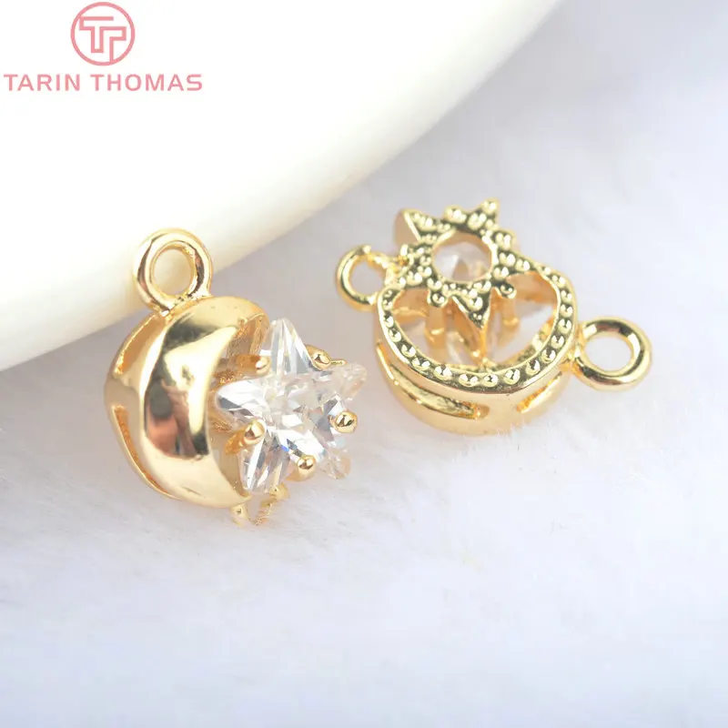 Латунная фурнитура высокого качества для ювелирных изделий сделай сам 6 шт. 14 х10