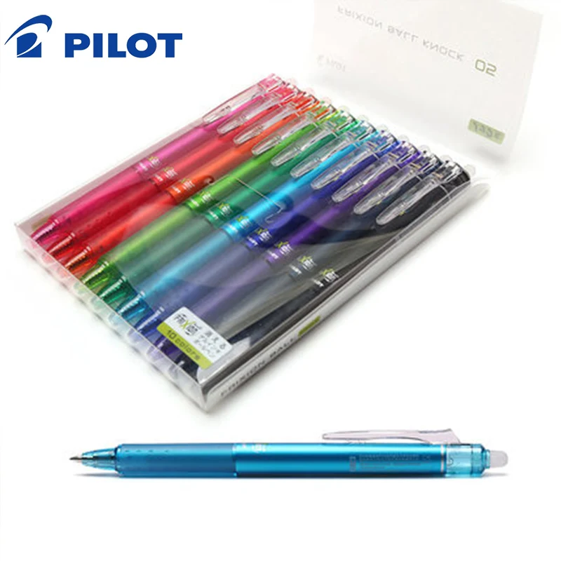

10-color Set PilotFriXion LFBK-23EF / 23F Erasable Gel Pen 4 0.5mm Student Office Writing and Painting Supplies