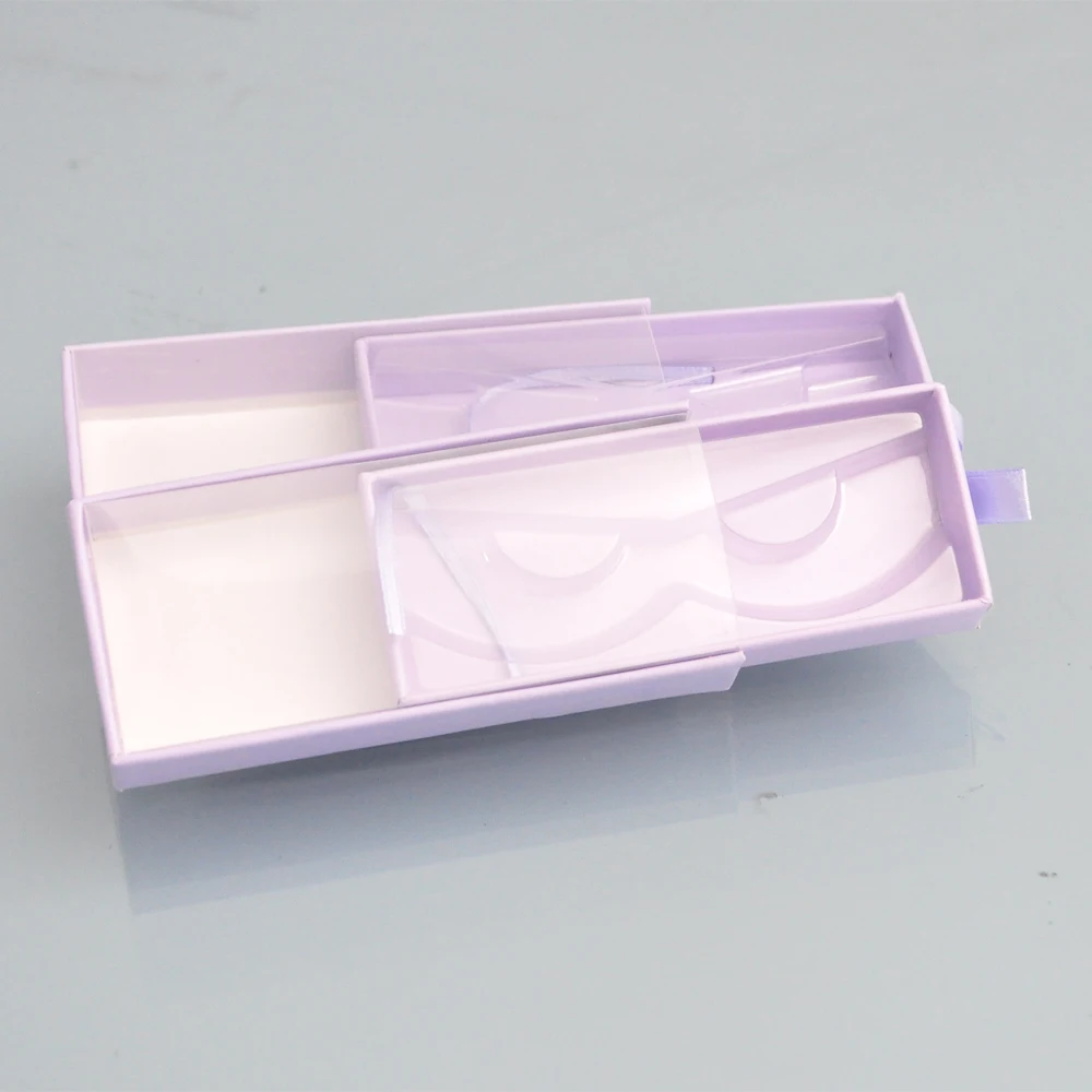 

Bulk 100/pack Wholesale False Eyelash Packaging Box Drawer Eyelashes Box Package Faux Cils Mink Eyelashes Makeup Case Supplies