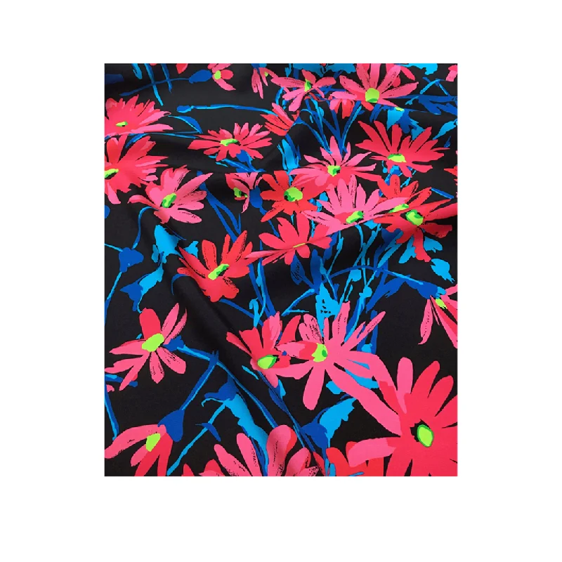 G brand daisy flower printed hand-painted 30mm dress stretch heavy crepe digital printing natural mulberry silk fashion fabric | Дом и сад