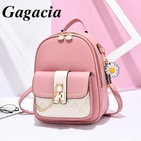 gagacia multifunctional backpack for women fashion contrast colour small shoulder bag womens phone tote bags womans handbag
