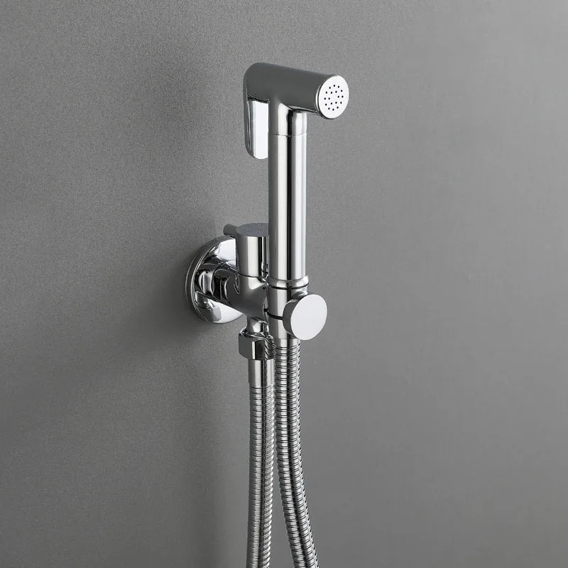 Bathroom Bidet Faucet Brass Chrome/Black/Grey/Brushed Gold Toilet Sprayer Tap Wall Mounted Faucets | Обустройство дома