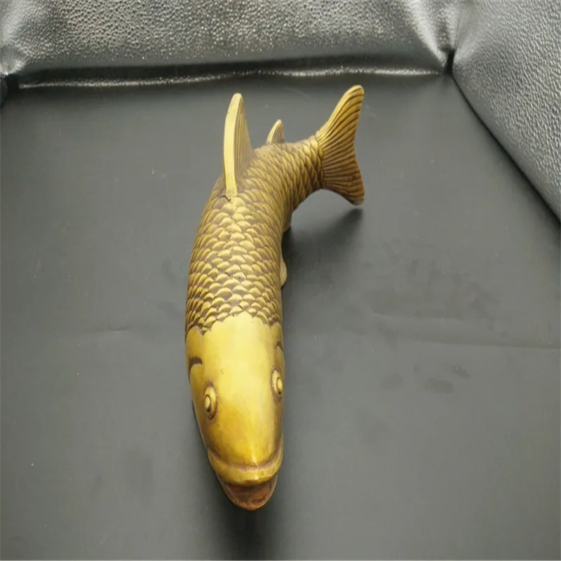 CHINEA FOLK Collection old Mascot Copper Fish Carp Fengshui Ware | Дом и сад