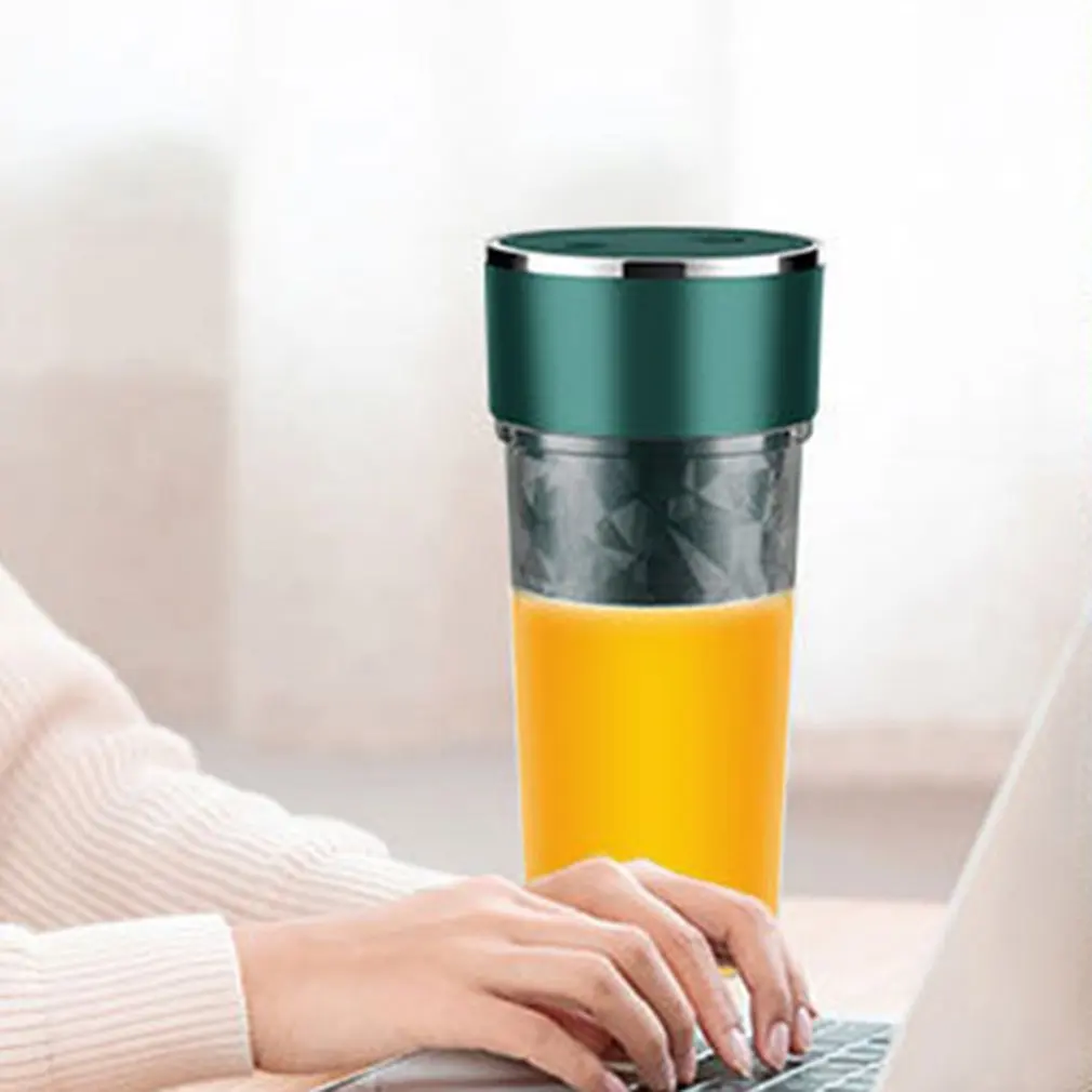 

Portable Electric Mixer Juicer USB Cup Blender Electric Household Juicer Cup Four-leaf Blade Mini Fast Blender