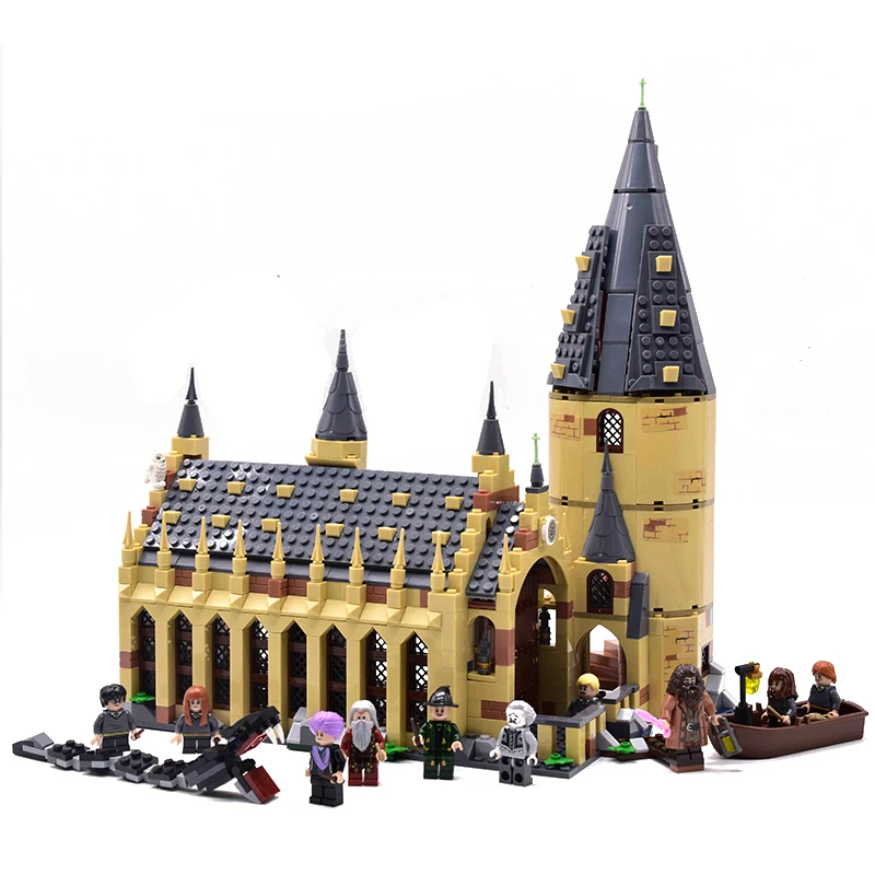 926 шт Harri Hogwarte замок строительный блок Волшебный мир Legoukjn Pottes и волшебный камень