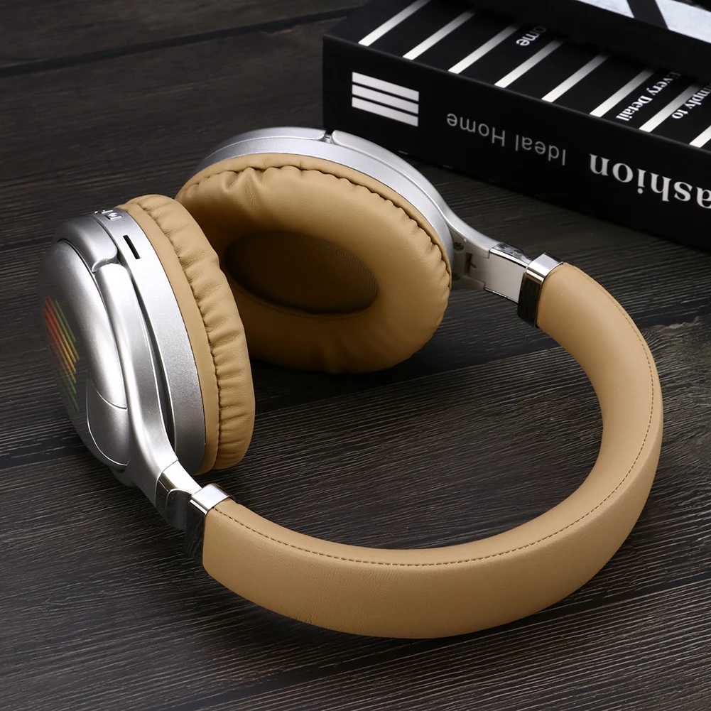 

True Wireless Headphones 3D Stereo Bluetooth Headset Foldable Gaming Earphone With Mic FM TF Card Noise Reduction Headphones