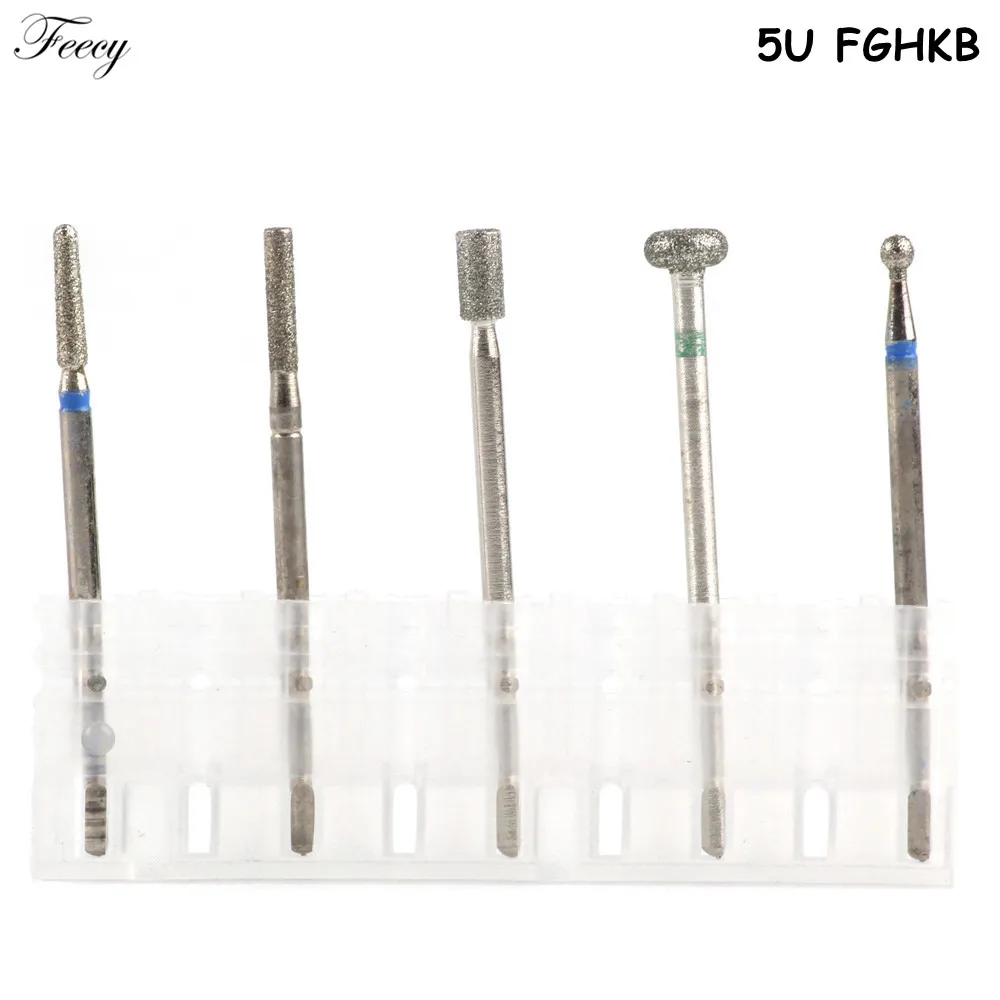 S05-5U-FGHKB Алмазная фреза для маникюра, электрическая вращающаяся фреза для ногтей, фрезы для маникюра, фрезы для ногтей, фрезы для педикюра, кутикулы - Цвет: S05-5U-FGHKB