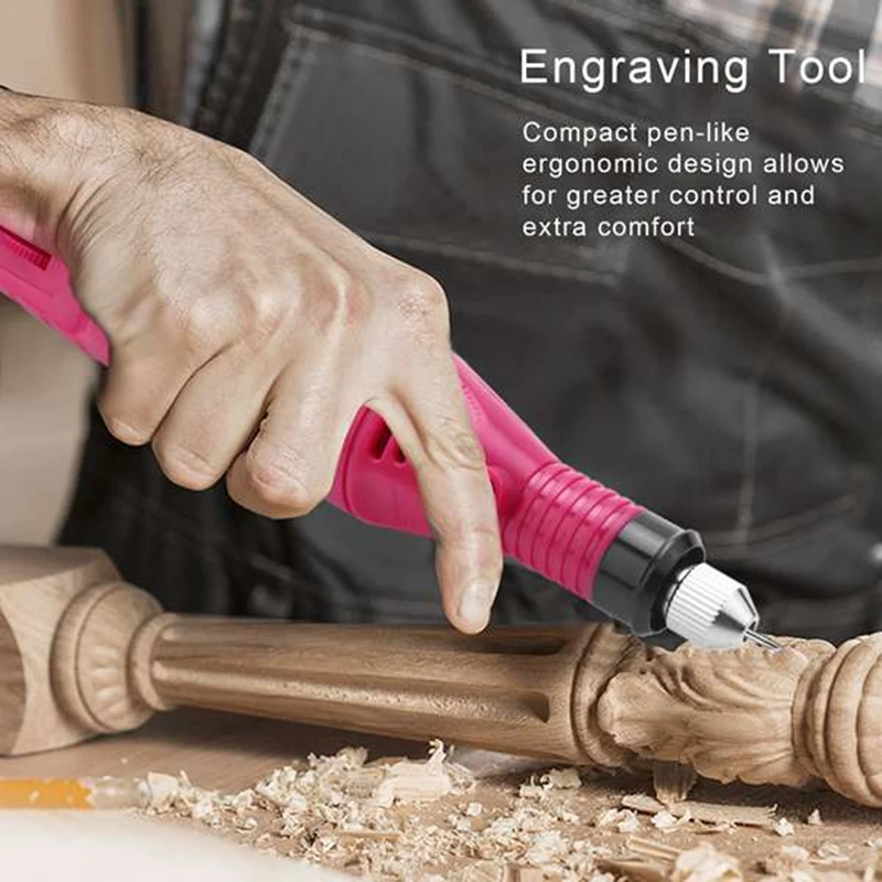 

Engraving Tool Kit, Multi-Function Electric Engraver Pen Diy Rotary Tool for Jewellery Glass Ceramic Wood EU Plug