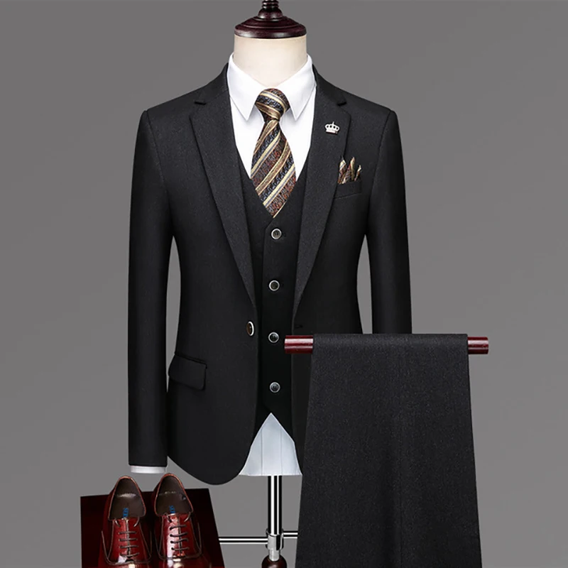 

2020 Для мужчин костюм для досуга деловой строгий костюм корейский Тонкий Профессиональный костюм на заказ Жених Best Man Group свадебное платье