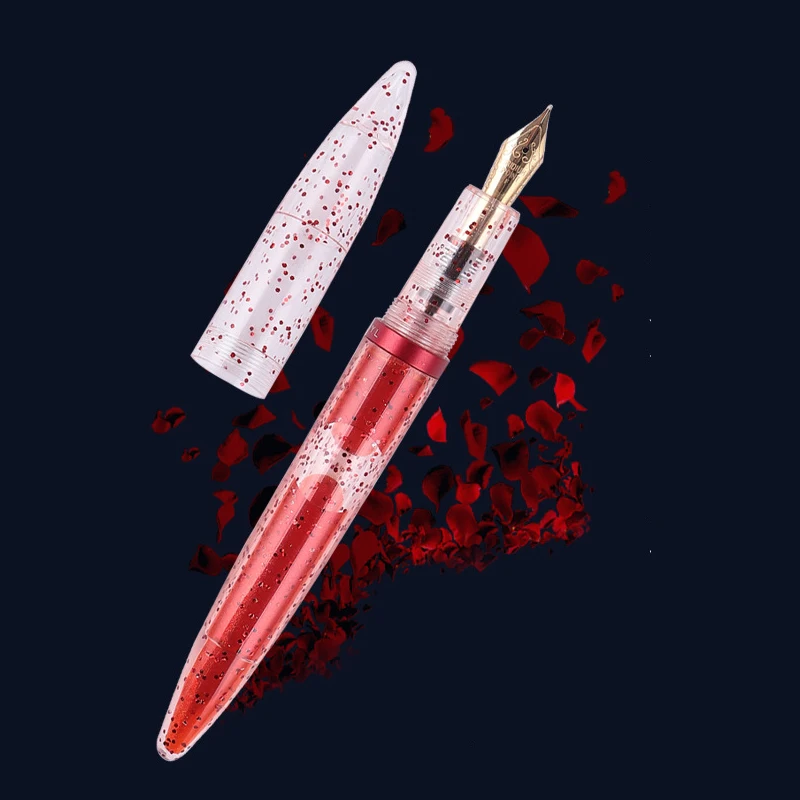 Ручка перьевая Прозрачная с наконечником EF/F большой объем карандаш для письма