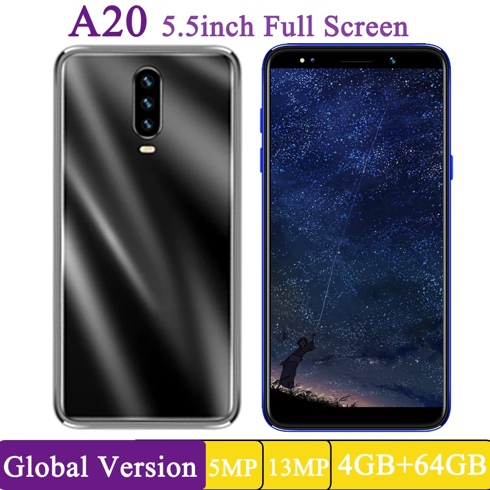 Глобальная версия A20 смартфон с 5 дюймовым дисплеем четырёхъядерным процессором