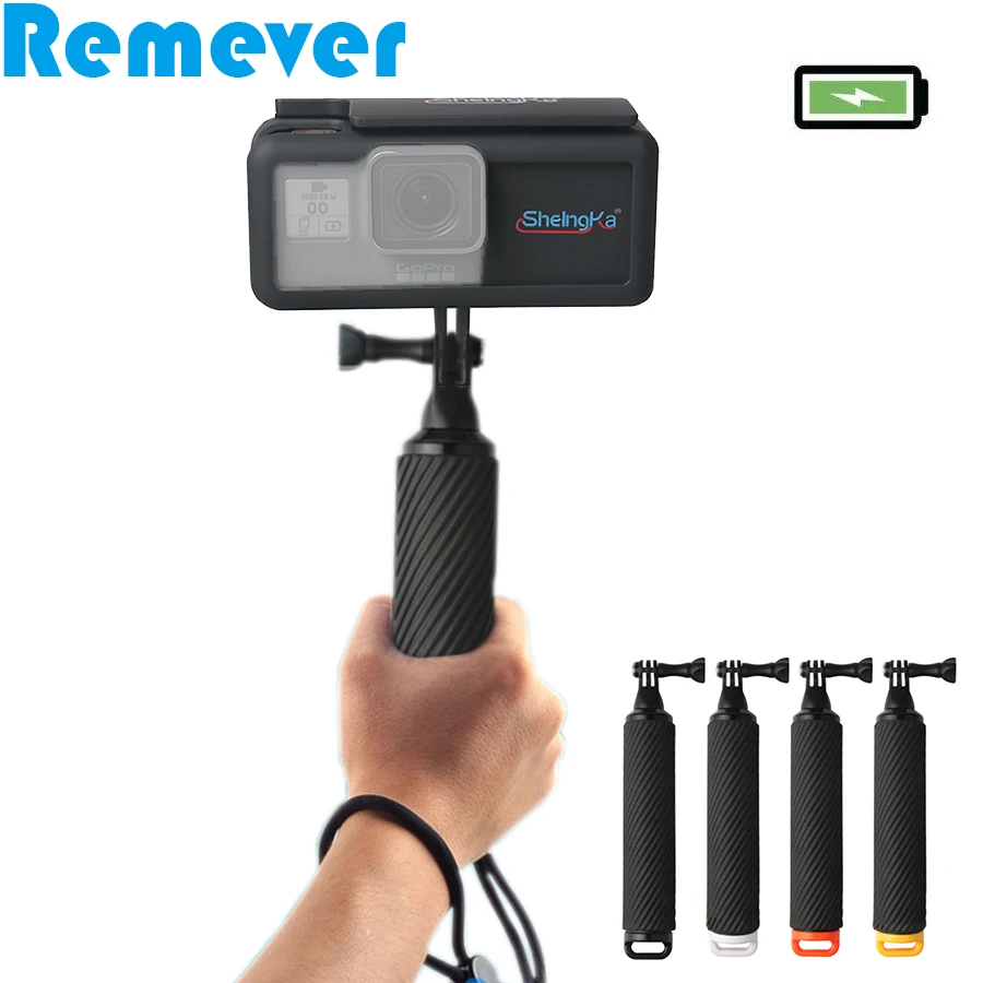 Ручной плавучий монопод для селфи с внешним аккумулятором 2300 мАч чехол внешнего