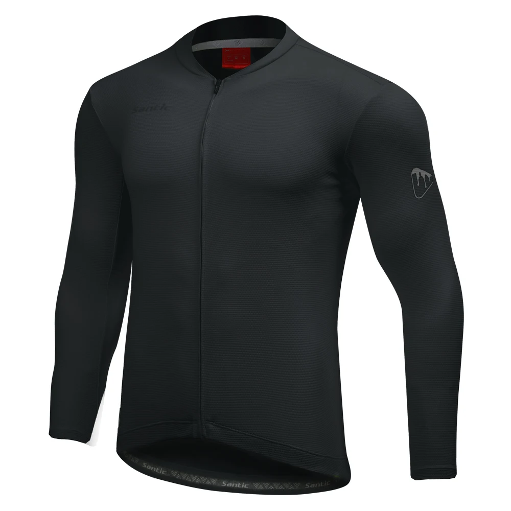 Футболка Santic мужская для велоспорта удобный топ с длинными рукавами и защитой от