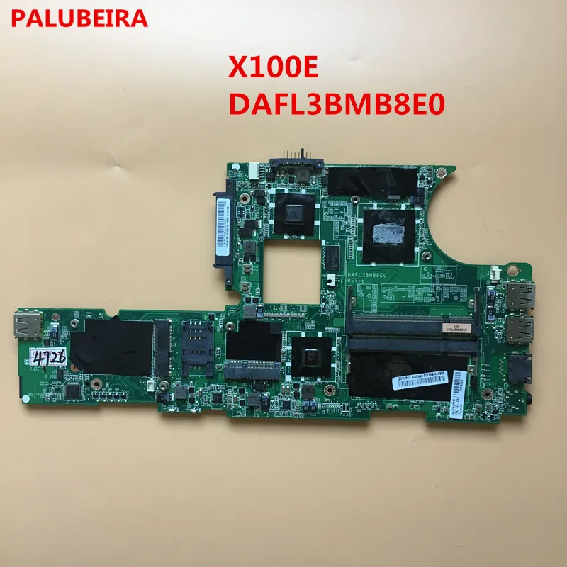 PALUBEIRA Тетрадь материнская плата для Lenovo X100E основная плата DAFL3BMB8E0 Тесты оригинальная материнская плата