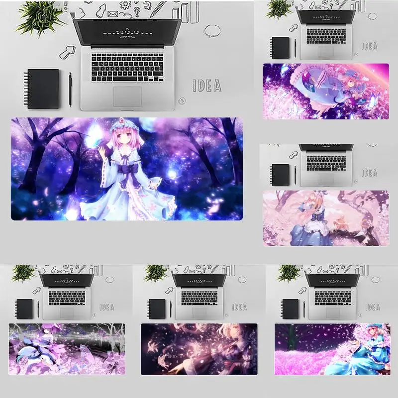 

Cherry Blossom Anime Rubber Mouse Durable Desktop Mousepad Keyboard Game Mouse Mat pad X XL XXL Non-slip Laptop Cushion