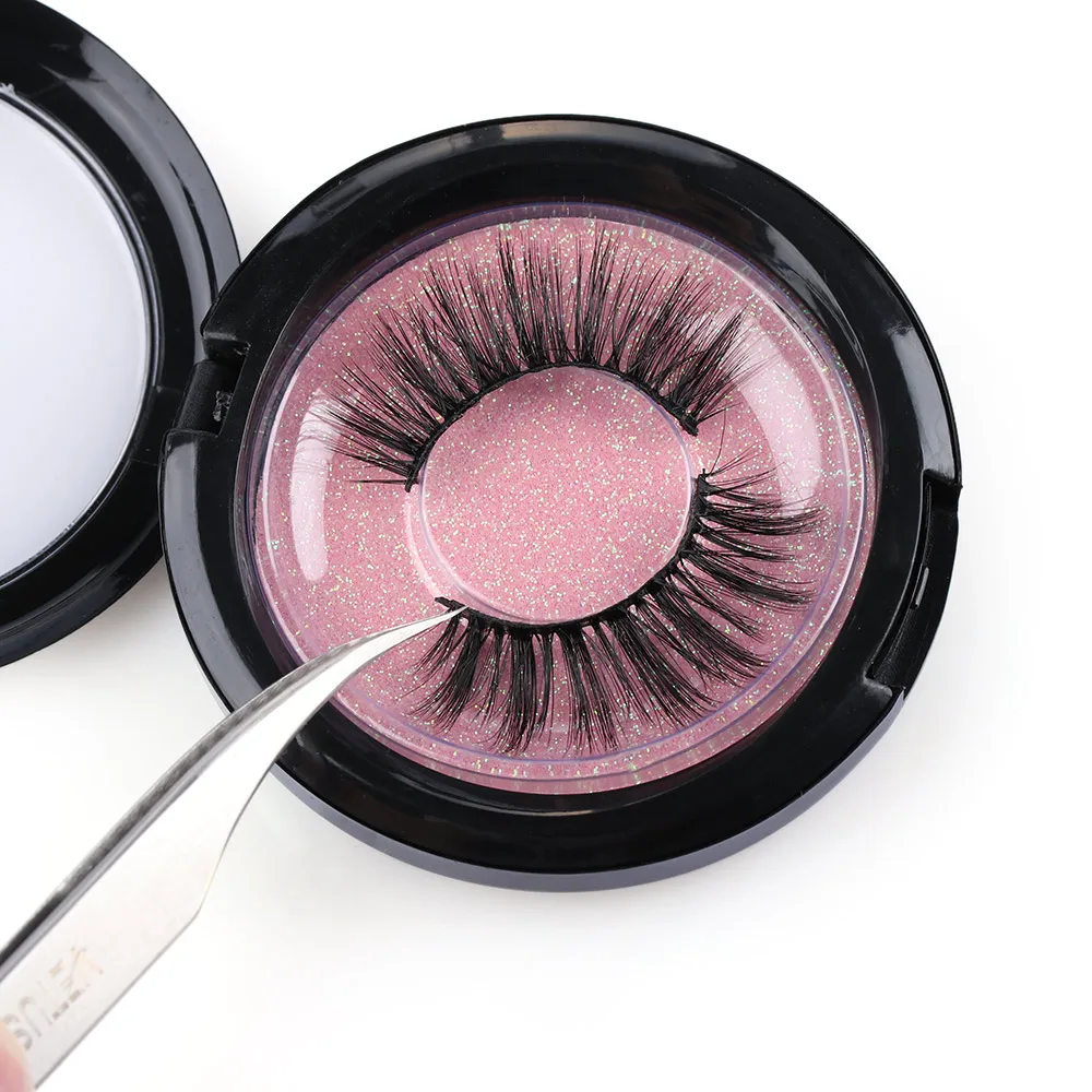 Профессиональные модные пластиковые новые женские накладные ресницы чехол для