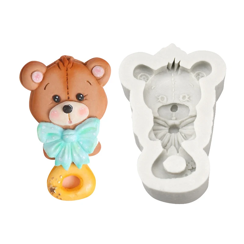 

1PCS/3D Bear Mould Silicone Party Cupcake Decoration DIY Dessert Baking Tool