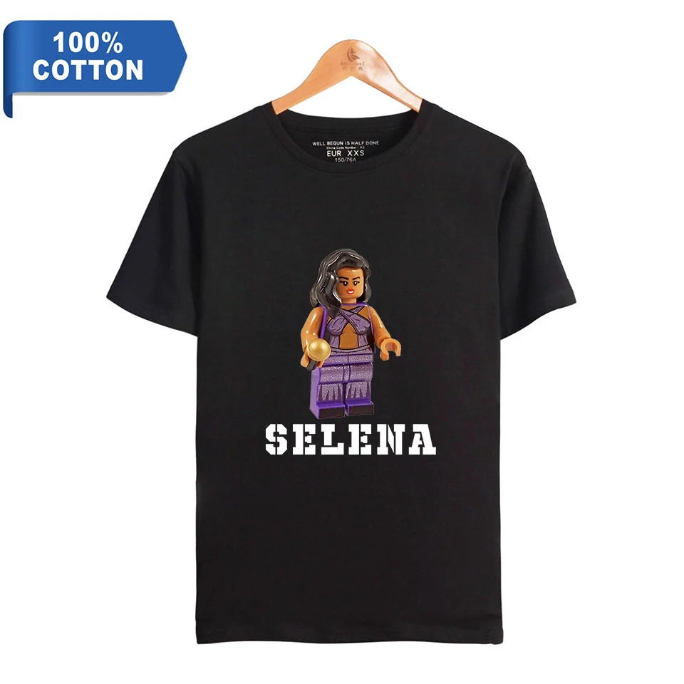 2019 Selena Quintanilla 100% хлопковая Футболка с принтом для женщин/мужчин хит продаж летняя