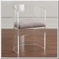 tt fashion personalized transparent chair high end organic glass backrest small apartment creative crystal bar chair
