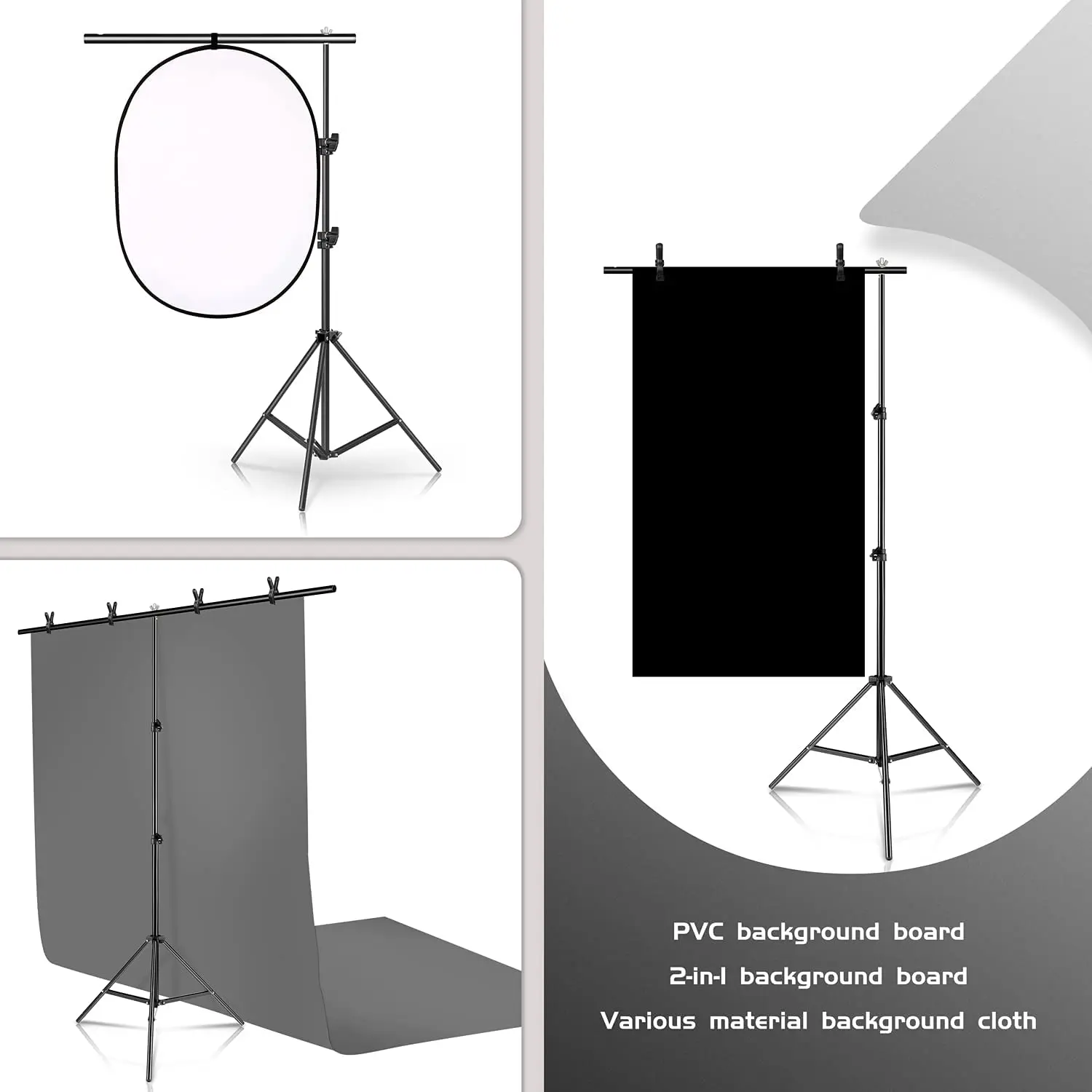 photography photo studio t shape backdrop background stand frame support system kit for video chroma key green screen with stand free global shipping