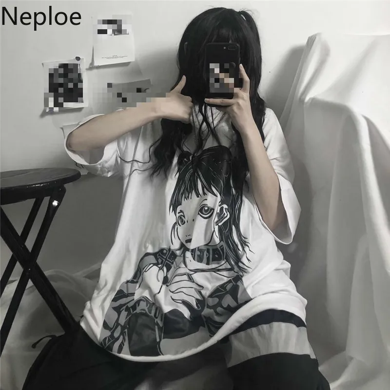 Женские футболки с принтом в стиле Харадзюку летние весенние 2020 корейские