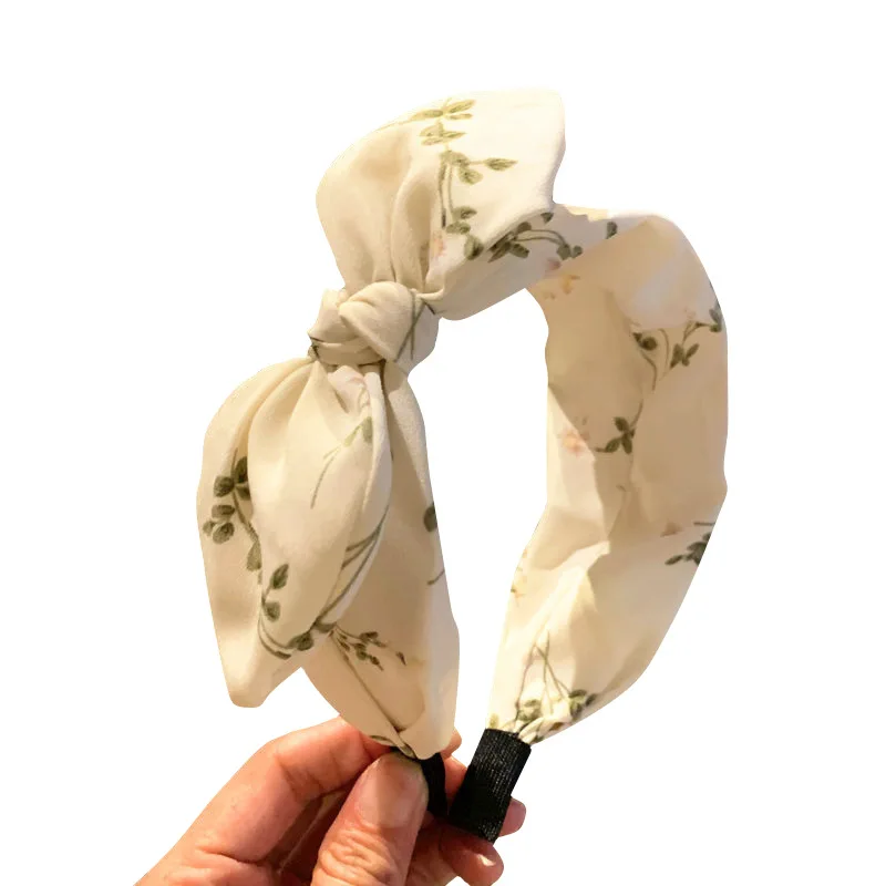 

2021 Arrival Big Bows Headband Fabric Elastic Hair Bands Women Girls Hair Accessories Fashion Korean Hair Hoops Accessories