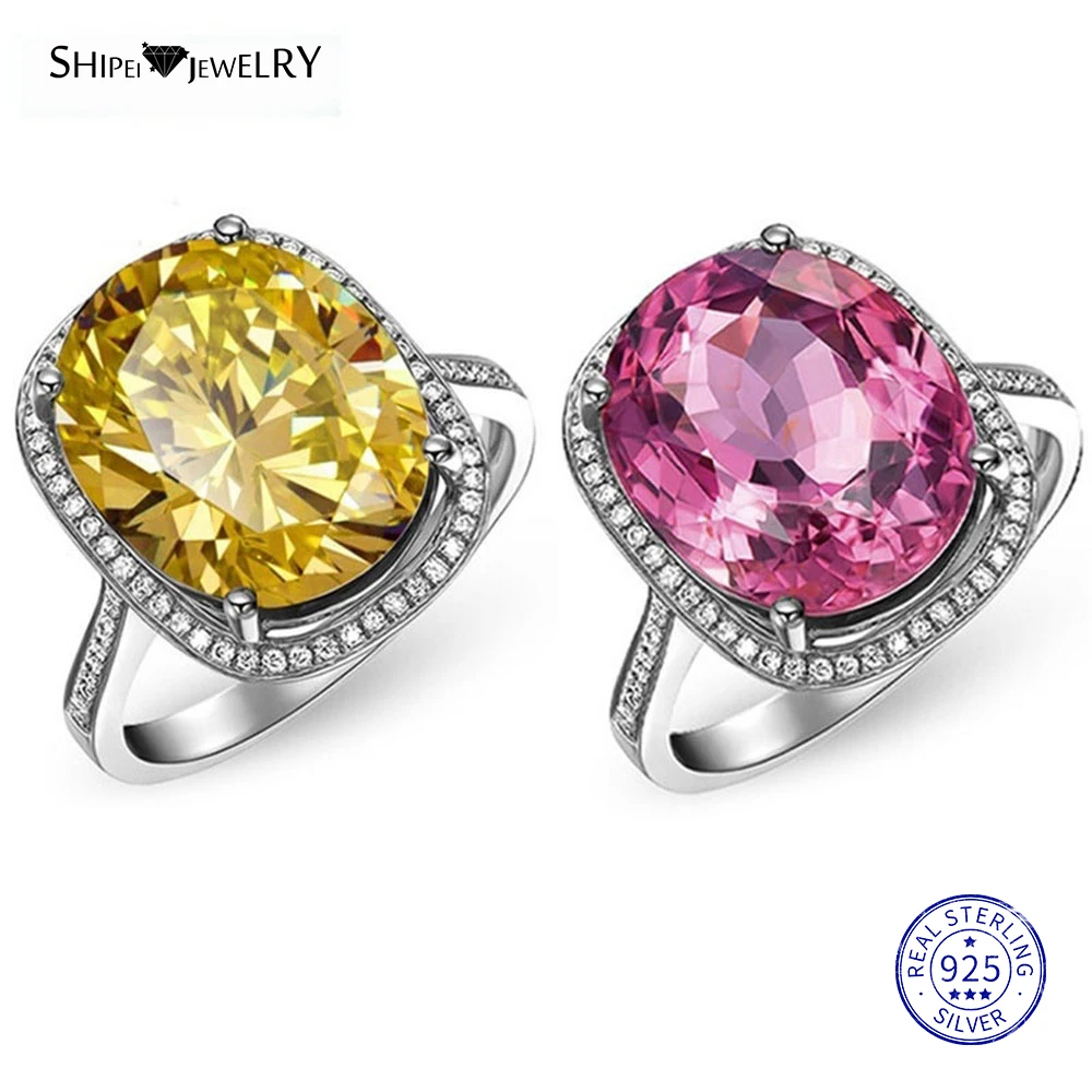 Женское кольцо из серебра 100% пробы с натуральным розовым сапфиром|Кольца| |