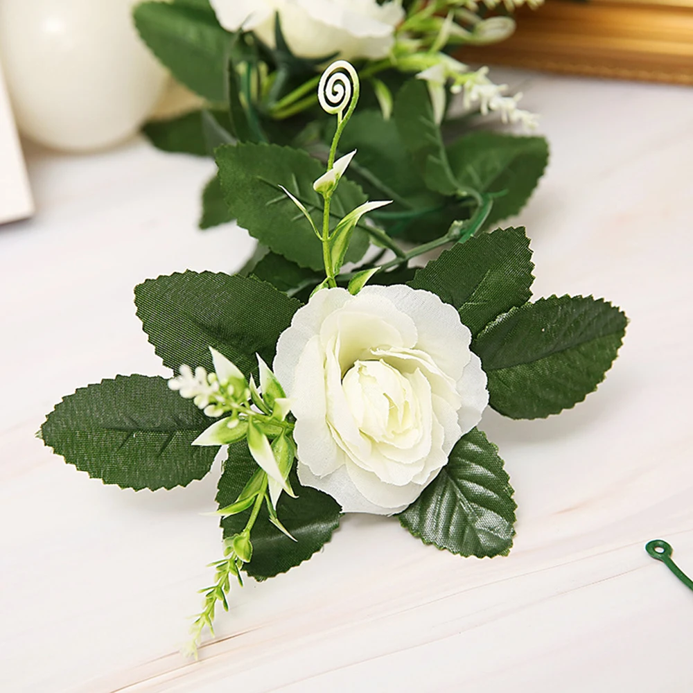 Свадебные украшения DIY для создания искусственных цветов розы из ротанга