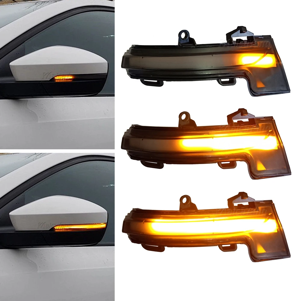 

For Skoda Octavia Mk3 A7 5E 2013 2014 2015 2016 2017 2018 2019 Rearview Mirror Blinker Indicator LED Dynamic Turn Signal Light