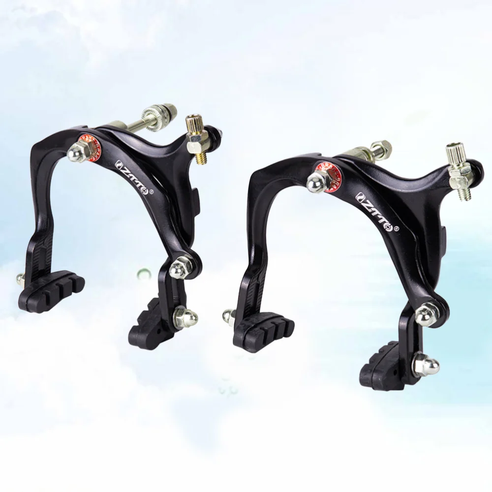 

1 Pair Road Cycling Side Brake Caliper Brake Shoes Caliper Long Arm Caliper Clip (Black)