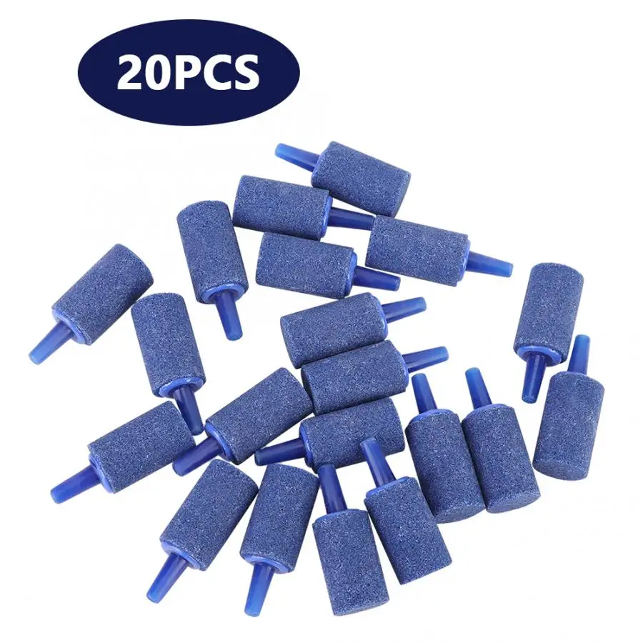 CO2 счетчик пузырьков обратный клапан 20 шт Синий Песчаник цилиндрической формы