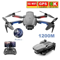 new f9 drone gps 6k dual hd camera professional aerial photography brushless motor foldable quadcopter rc distance 1 2km